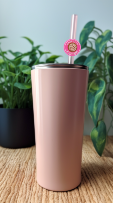 "Cafecito & Chisme" Drinking Straw Charm
