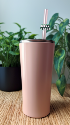 "Good Vibes" Drinking Straw Charm