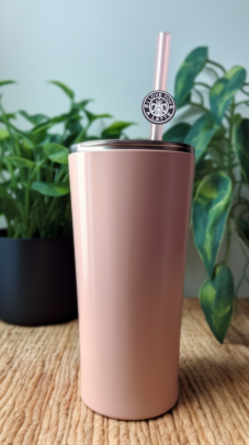 "I Love You A Latte" Drinking Straw Charm
