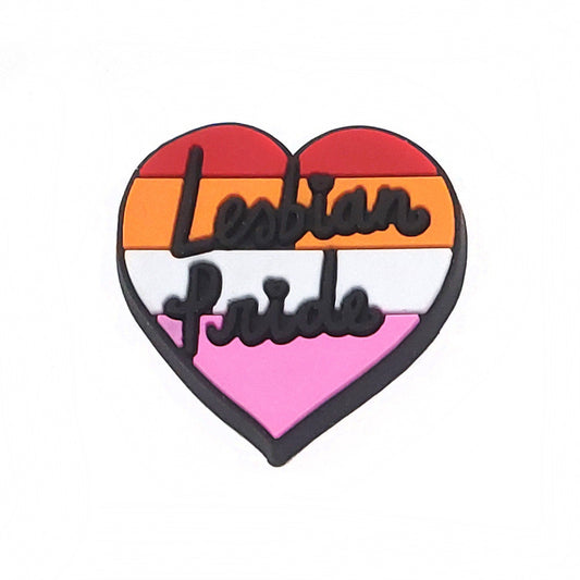 Lesbian Pride Clog Charm