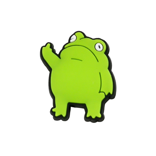 Rude Ribbit Clog Charm