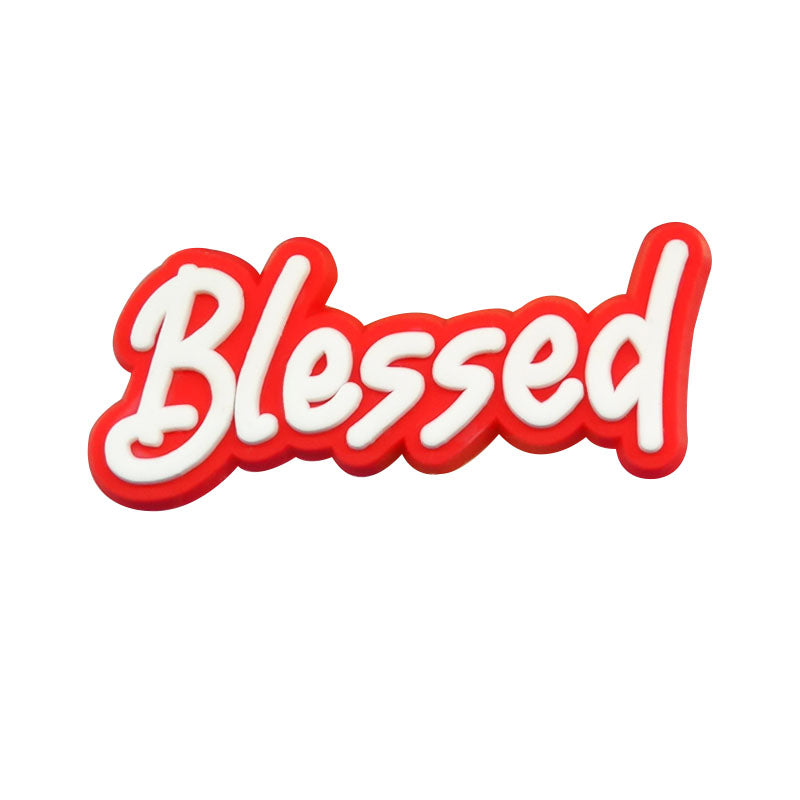"Blessed" Clog Charm