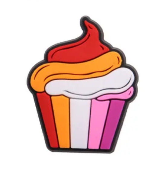 Lesbian Cupcake Clog Charm