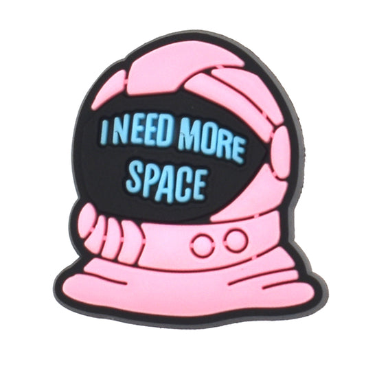 "I Need More Space" Astronaut Clog Charm