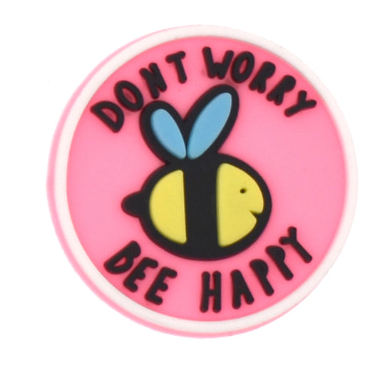 "Don't Worry, Bee Happy" Clog Charm