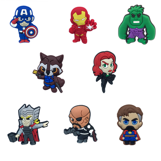 Superhero Pose Clog Charms